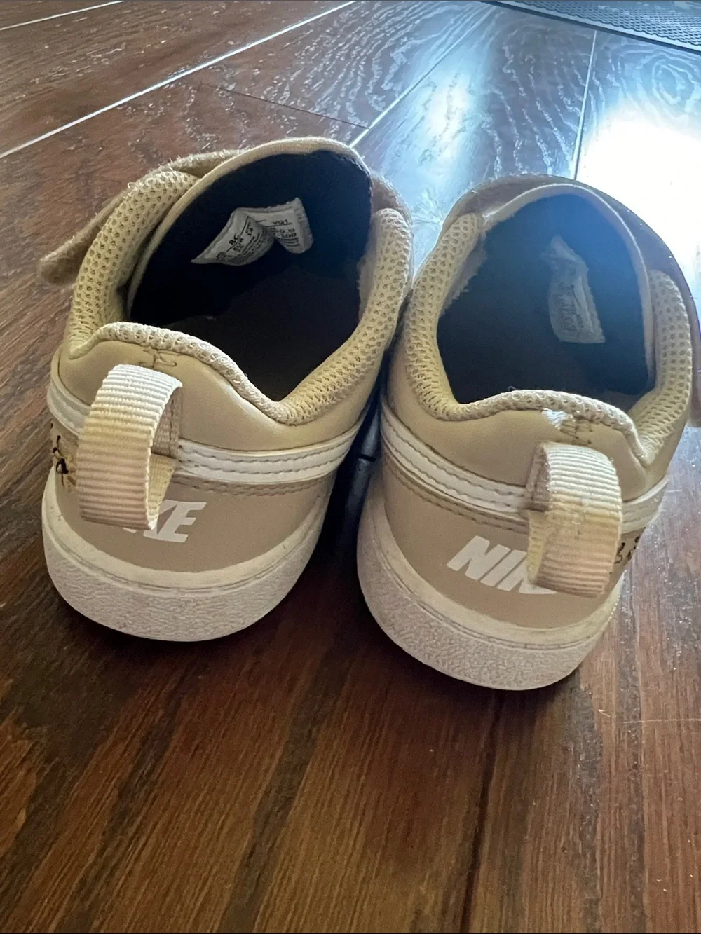 Nike Kids’ Court Tan Flower Low-Top Sneakers